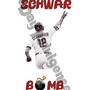 Phillies Kyle Schwarbomb Schwarber Digital Download Printable Art Baseball NLCS Red October DIY Svg Png Jpg Gift Philly Philadelphia