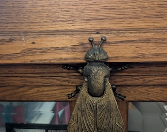 vintage brass fly ashtray