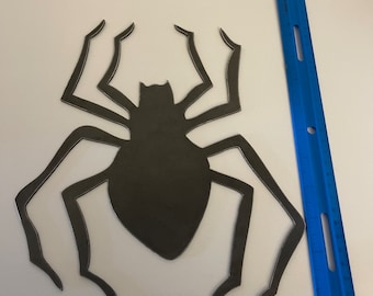 Decoración de arte de metal de araña de Halloween
