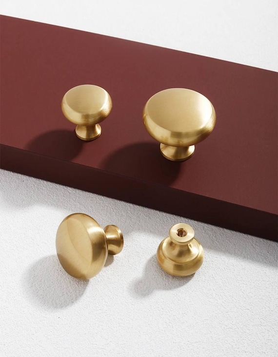 green emerald velvet dress Goldenwarm Cabinet Knobs Round Drawer Knobs Gold Cabinet Knobs Gold Kitchen Cabinet  Knobs main image 0