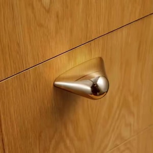 Modern nickel pull knob Hidden Nickel Knob and handle Scandinavian style brass furniture knobs, brass Nickel door handle cabinet pull knob