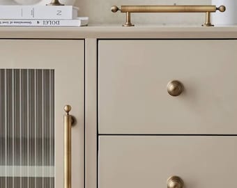 Bronze Metal Furniture Door Handles Knobs Metal Bar Pulls Modern Cabinet Handles Kitchen Knob Wardrope Pull furniture Brass Bronze handles