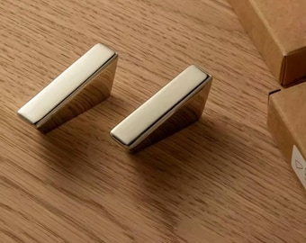 Manijas de gabinete modernas de forma inusual, tirador de perilla de cocina, tirador de muebles para armario, sala de estar, hogar, oficina, dormitorio, tirador de níquel