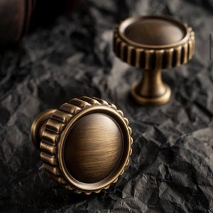 Modern Bronze Cabinet Handles Kitchen Knob  Pull Wardrobe Furniture Handle for Cabinet Living Room Home Office Bedroom Antique Brass Pull
