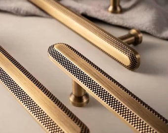Manijas modernas de bronce para gabinetes de cocina, tiradores para armarios, muebles, salas de estar, oficinas, dormitorios, tiradores de latón antiguo.
