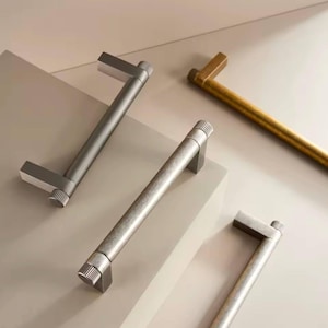 Manijas modernas de bronce para gabinetes de cocina, tiradores para armarios, muebles, salas de estar, oficinas, dormitorios, tiradores de latón antiguo.