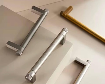 Manijas modernas de bronce para gabinetes de cocina, tiradores para armarios, muebles, salas de estar, oficinas, dormitorios, tiradores de latón antiguo.