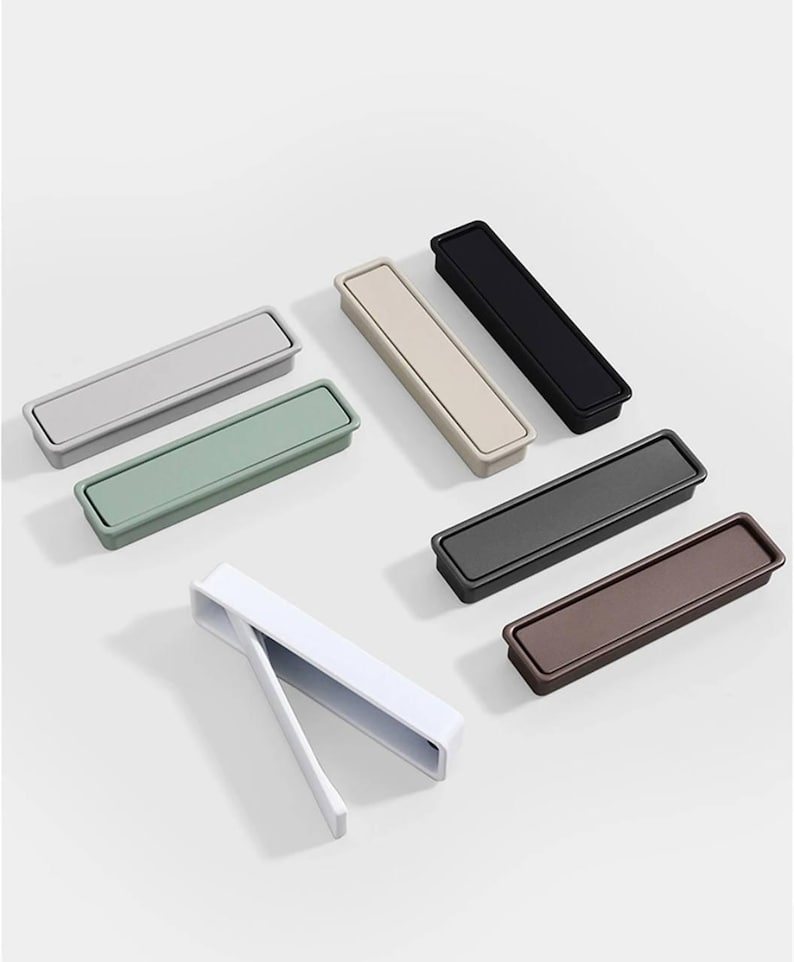 Rectangular Drawer Handles Decorative Metal Hidden Door Handles, Furniture Knobs, Modern Door ...
