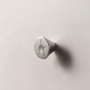 Modern Unusually shaped Cabinet Handles Kitchen Knob Pull Wardrobe Furniture Handle for Cabinet Living Room Home Office Bedroom Nickel Pull