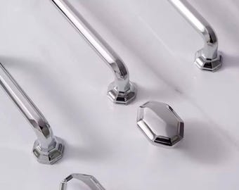 Modern Cabinet Handle Hardware Bedroom Decor Shoe Cupboards Nickel Knob Cupboard Pulls Drawer Knobs Kitchen Decorative Door Knob Nickel Pull