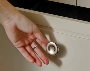 Metal Furniture Round Knobs Scandinavian style Metal knobs Modern Cabinet Handles  Kitchen knob Cabinet metal Nickel furniture Brass handles