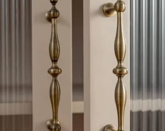 Manijas modernas de bronce para gabinetes de cocina, tiradores para armarios, muebles, salas de estar, oficinas, dormitorios, tiradores de latón antiguo.