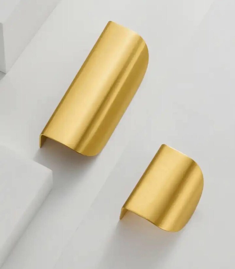 Gold Brass Cabinet Pulls Cabinet Handles Cabinet Knobs Drawer Pulls ...