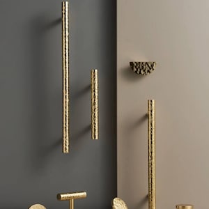 Moderne Metall lange Türgriffe große Metallstange zieht Knöpfe moderne Schrankgriffe Küchenknopf Wardrope Pull Möbel Messing Goldgriffe