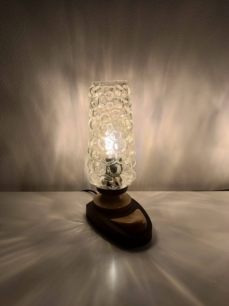 Vintage Table Lamps/ Bubble Glass Desk Lamps/ Mid Century Desk Etsy