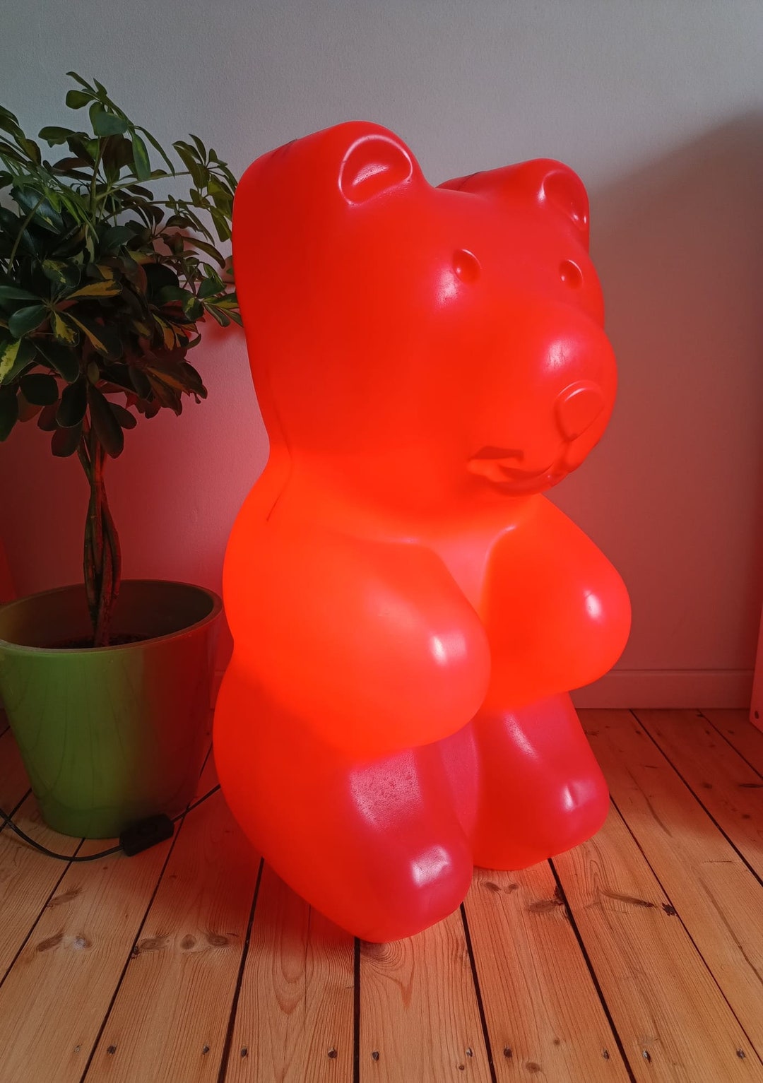 XXL/ 75 Cm/ Teddy Bear Lamp/ Messow/ Pop Art/ Germany. Etsy