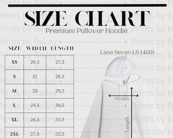 Lane Seven LS 14001 | LS 14001 | Premium Pullover Hoodie | Unisex Hoodie | Store Graphics | Simple Store Graphic