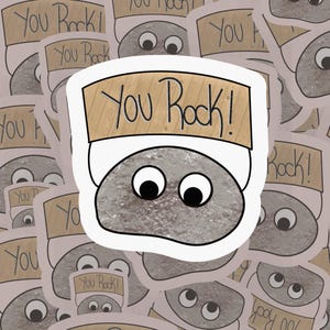 You rock sticker, motivational sticker, vinyl sticker, gift for coworkers, gift for employees