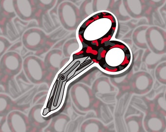 Trauma Shears Vinyl Sticker, ER Nurse Gift, Water-Resistant