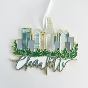Charlotte Ornament | Holiday Ornament | Cityscape Ornament | Christmas