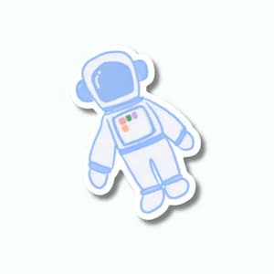 Astronaut Sticker | Decorative Sticker | Fun | Cute Vinyl Sticker | Space
