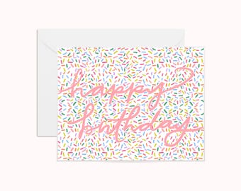 Greeting Card Sprinkles Greeting Card Birthday Card Kids Birthday Funny  Greeting Card cards Cute Birthday Wishes