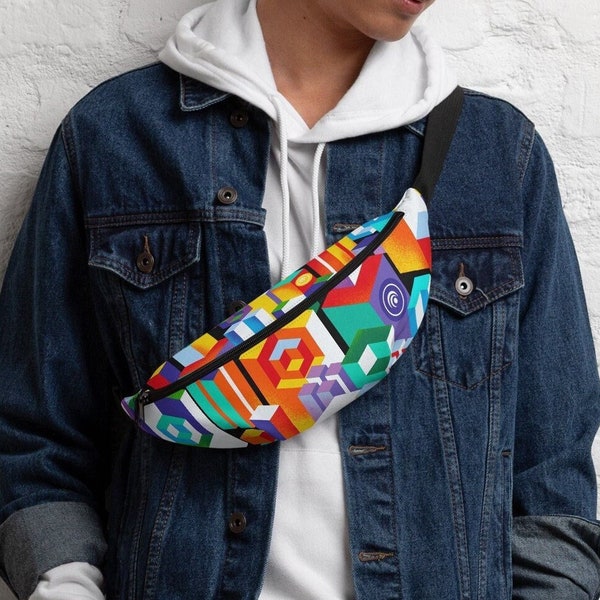City Vibe Crossbody Bag, Water Resistant Canvas Sling Bag for Women Men | Purse | Cute Bum Bag | Hip Bag | Cross Body Waist Bag | Fanny Pack