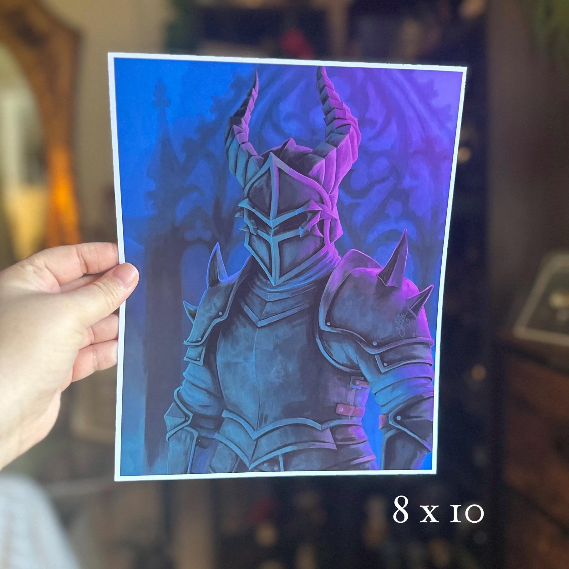 Gothic Knight | Dark Fantasy Art Print - Etsy