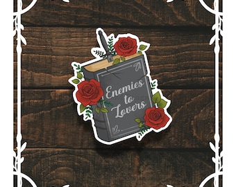 Enemies to Lovers Trope Book Sticker
