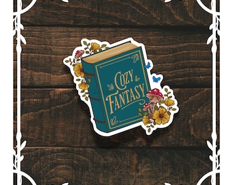 Cozy Fantasy Trope Book Sticker