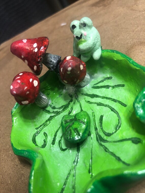 Lilypad Clay Ashtray - Etsy
