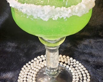 Happy Hour Margarita Scented Candle | Cocktail Candle | 13.5oz Gel Wax Candle | Black Owned | Handmade Vegan Gel Wax| Reusable Vesse