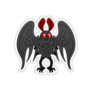 4 Inch Mothman Vinyl Die Cut Sticker