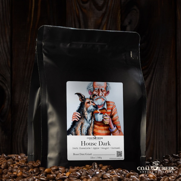 Small Batch Roasted Coffee Beans - Blended Origin - Coal Creek Coffee Roasters - House Dark Roast - Ground or Whole Bean