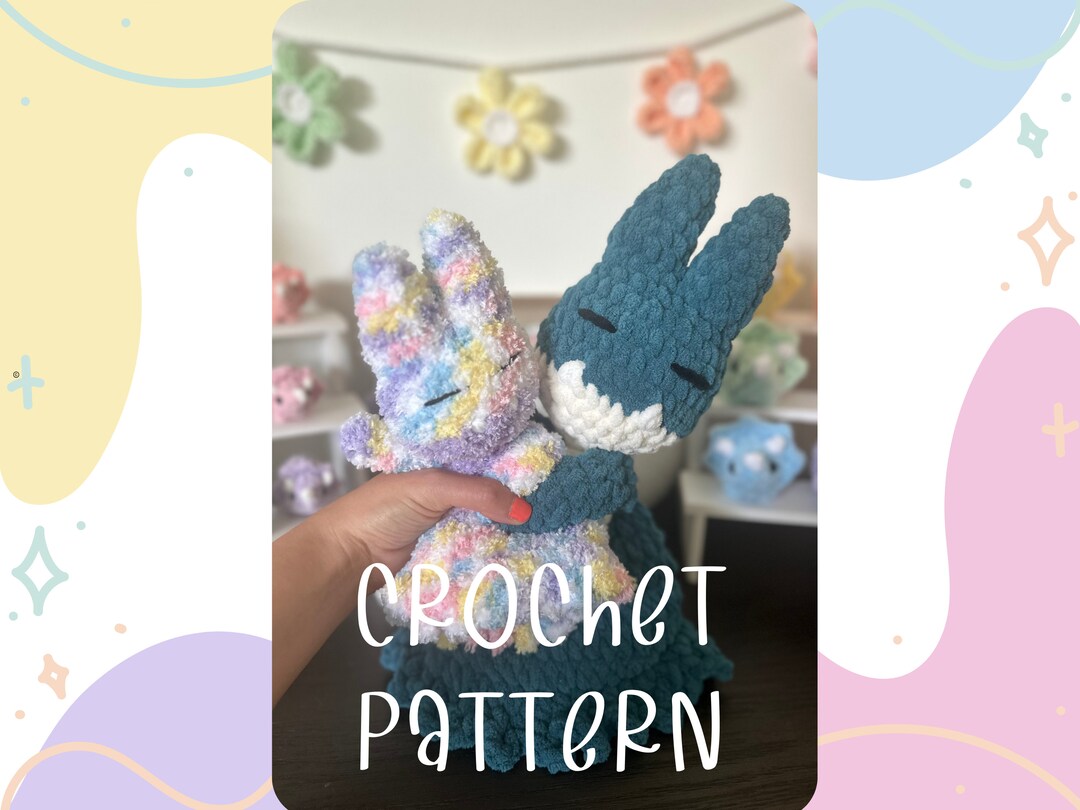 Sleepy Monster Lovey Crochet PATTERN | PDF - Etsy