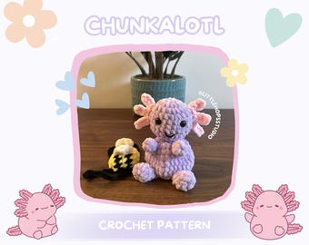 Chunkalotl beanie pluche GEHAAKT PATROON