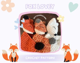 Crochet Fox Lovey PATTERN: PDF Download