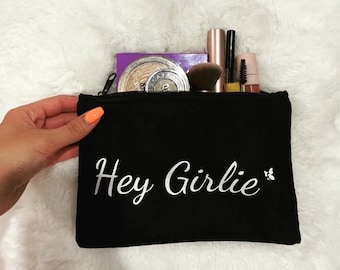 Hey Girlie make-uptasje/cosmeticatasje/make-uptasje/persoonlijke organizer/toilettas/canvastas