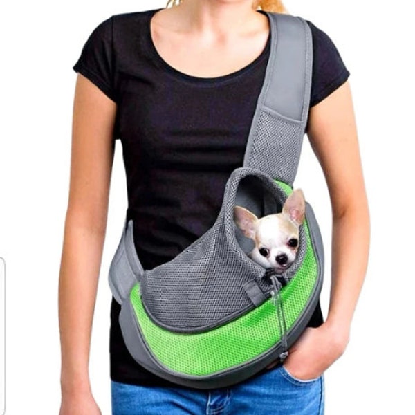 Haustier Sling Carrier/Tier Sling/Haustier Carrier/Hunde Carrier/Haustier Beutel/Atmungsaktiv Mesh Traveler/Katze-Hund Reise Carrier