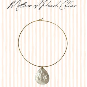 Mother of Pearl Collar Necklace