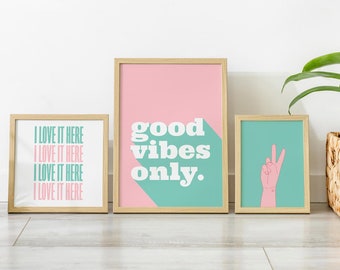 Good Vibes Set - Printable Wall Art