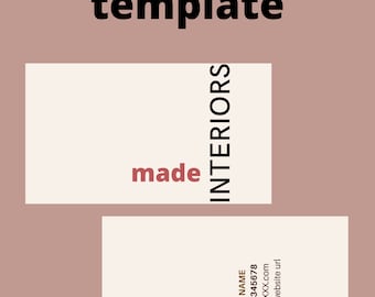 Business card design / visitekaartjes ontwerp / template
