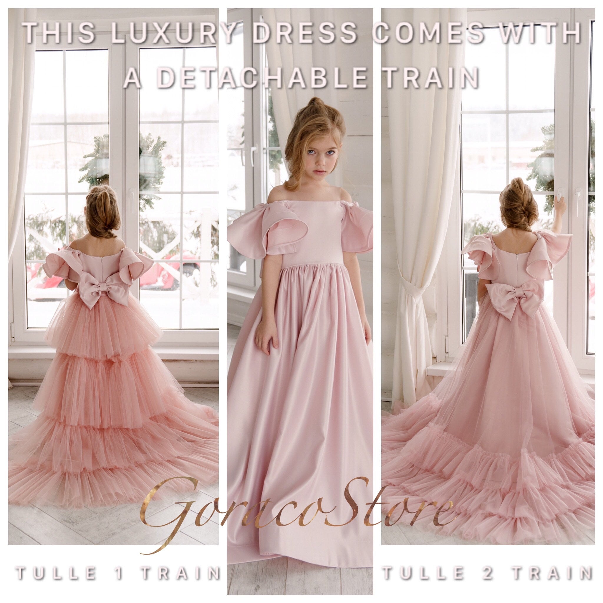 Pink Flower Girl Dress Toddler, Flower Girl Dress Blush,flower Girl