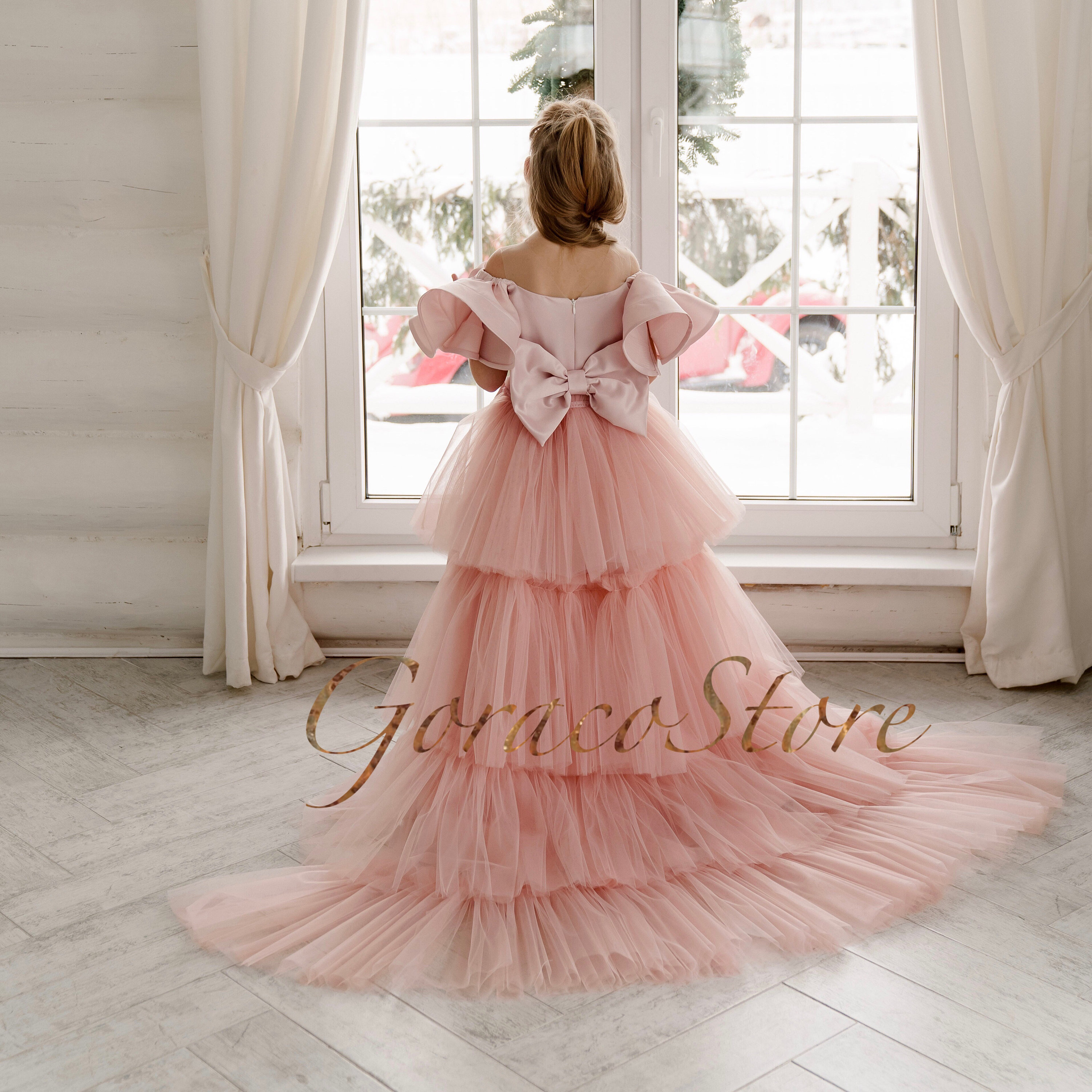 Pink Flower Girl Dress Toddler, Flower Girl Dress Blush,flower Girl