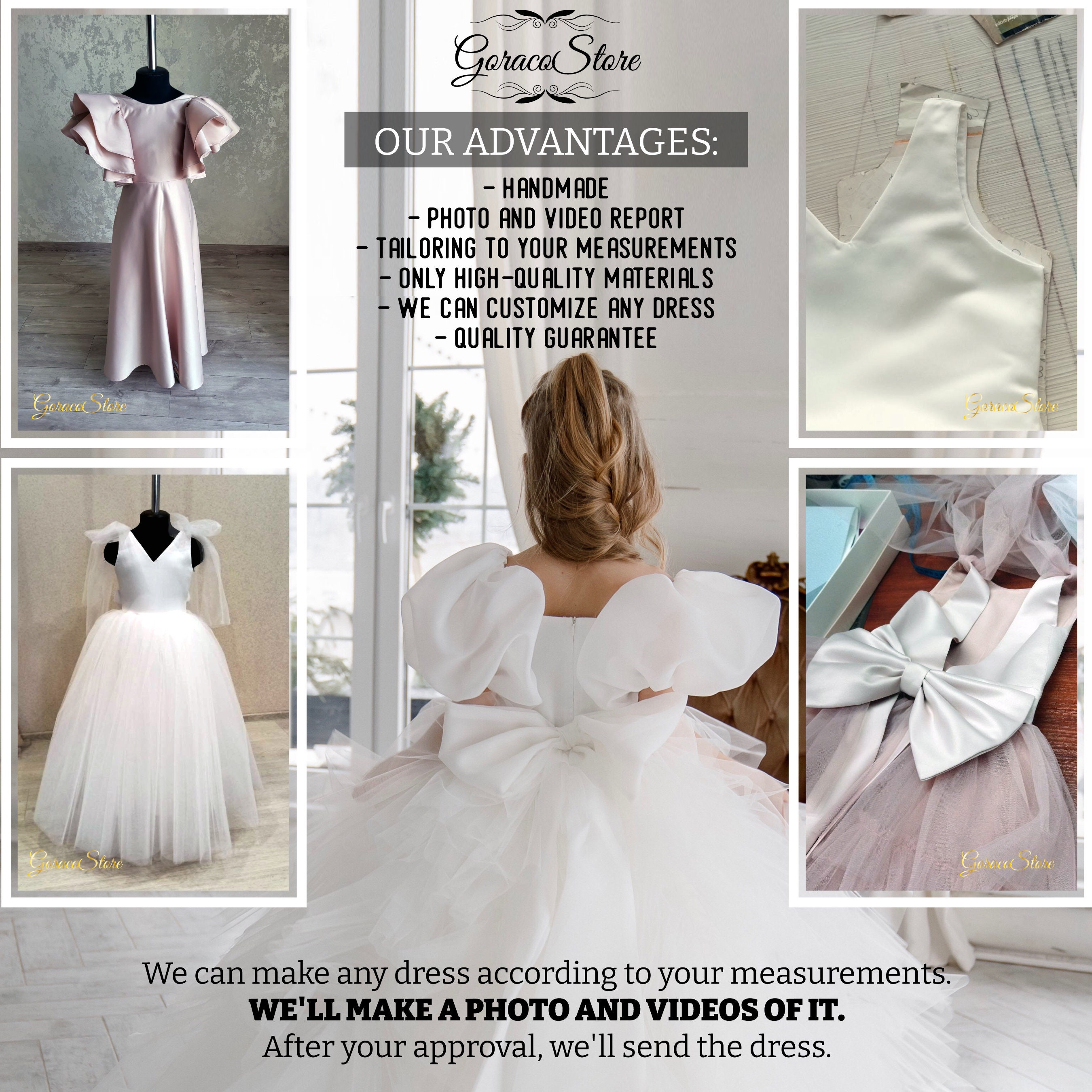 White Flower Girl Dress, Simple Flower Girl Dress, Flower Girl Dress