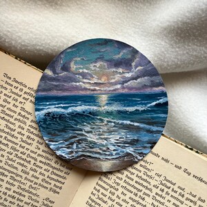 Sunlights &quot;Original Acrylic Painting &quot;, Sea Decor, Small Artwork, Home Gifts, Wall Hangings