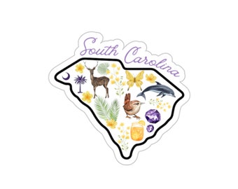 Sc Native Sticker 4 Shem Creek South Carolina Sticker - Etsy