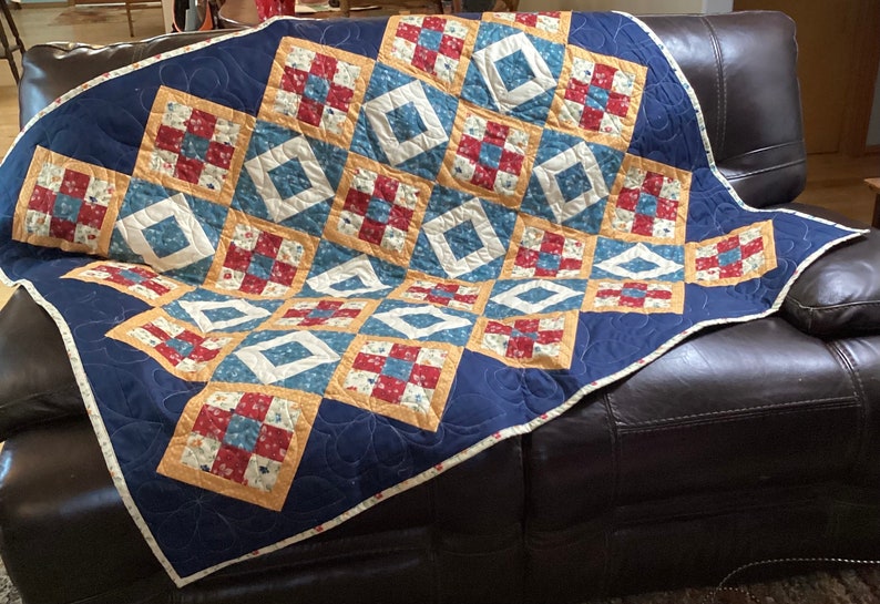 Vintage Look Quilt Etsy