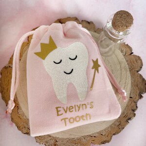 Personalised Tooth Fairy Bags, Tooth Fairy pouch, Lost tooth bag, First Tooth, Girls and Boys Tooth Fairy Bag