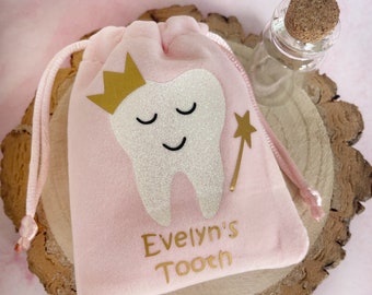 Personalised Tooth Fairy Bags, Tooth Fairy pouch, Lost tooth bag, First Tooth, Girls and Boys Tooth Fairy Bag